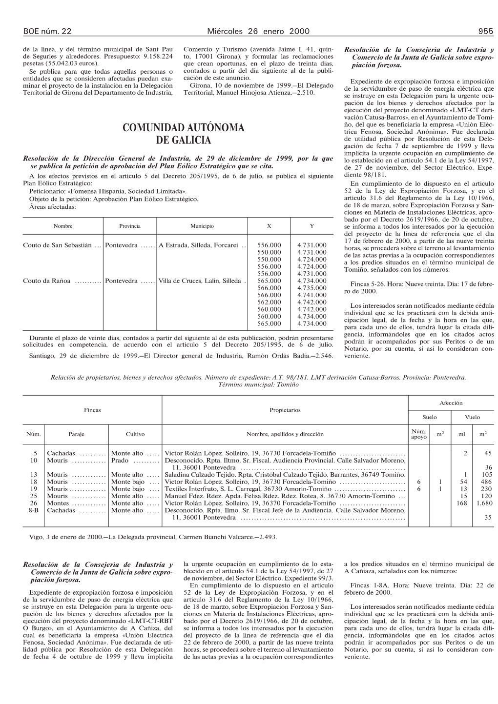 Comunidad Autónoma De Galicia