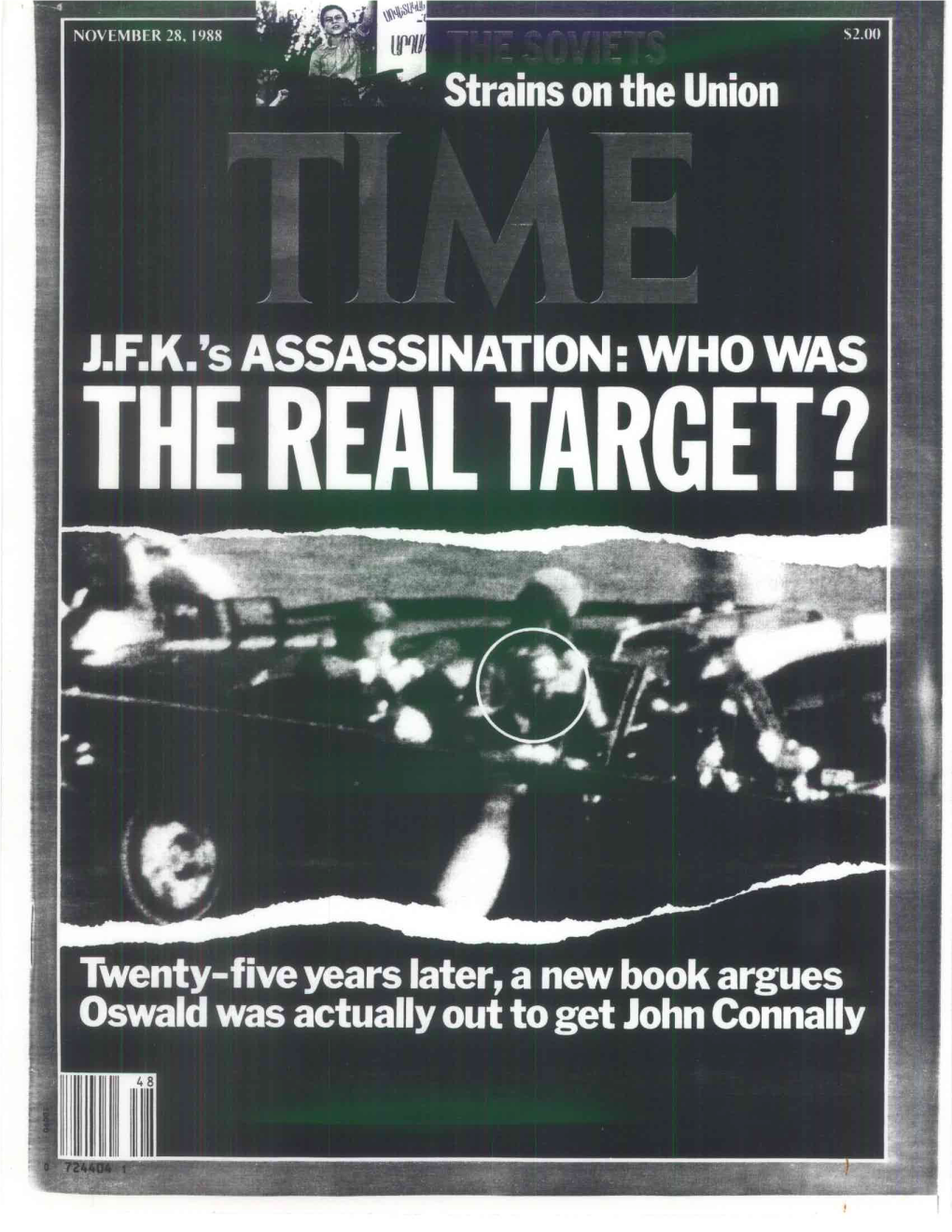 J.F.K.'S ASSASSINATION: WHO WAS the REAL TARGET?