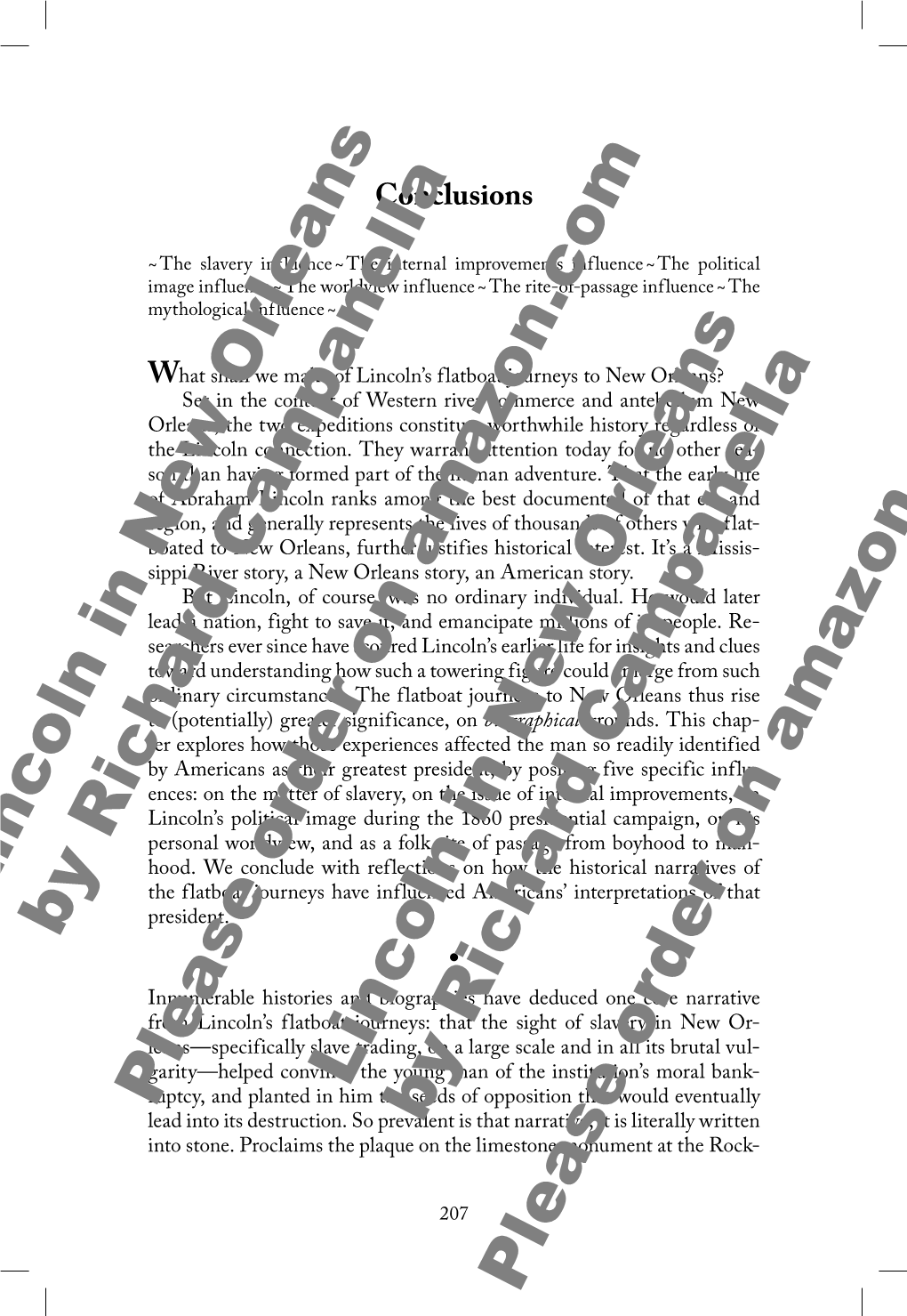 Lincoln in New Orleans by Richard Campanella Please Order on Amazon.Com Lincoln in New Orleans by Richard Campanella Please Orde