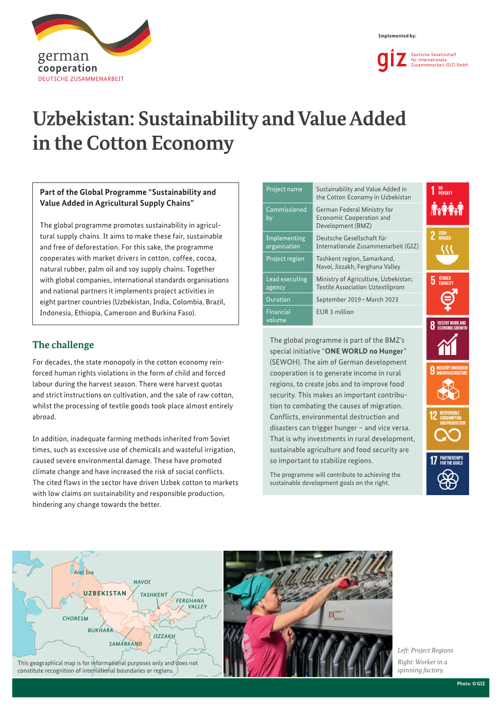 Uzbekistan: Sustainability and Value Added in the Cotton Economy