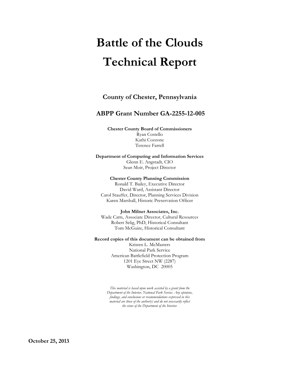 Battle of the Clouds Technical Report