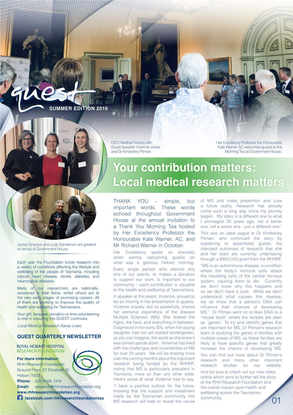 Your Contribution Matters: Local Medical Research Matters