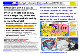 Often Very Cold and Snowy with 3 Major Ice, Snow and Thundersnow