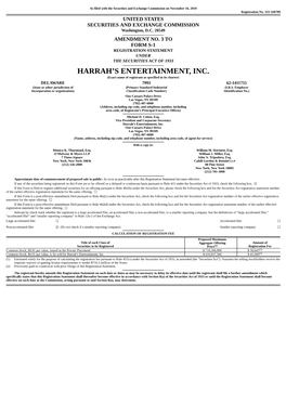 Harrah's Entertainment, Inc