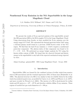 Nonthermal X-Ray Emission from the N11 Superbubble in the Large