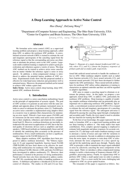 A Deep Learning Approach to Active Noise Control