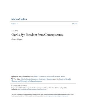 Our Lady's Freedom from Concupiscence Alban A