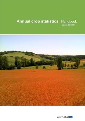 Eurostat Handbook for Annual Crop Statistics