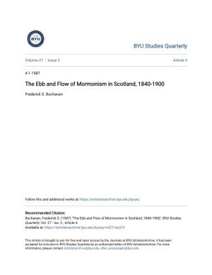 The Ebb and Flow of Mormonism in Scotland, 1840-1900