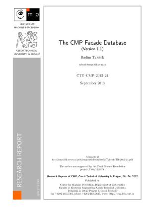 RESEARCH REPORT the CMP Facade Database