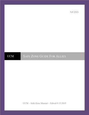 Safe Zone Manual – Edited 9.15.2015 1