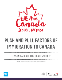 Push and Pull Factors of Immigration to Canada