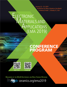 Electronic Materials and Applications (Ema 2019)