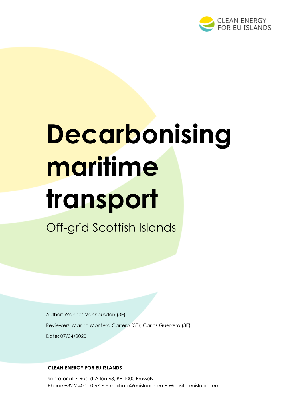 Decarbonising Maritime Transport