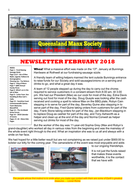 Newsletter February 2018