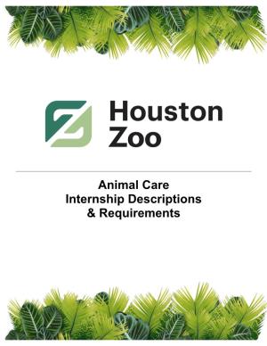 Animal Care Internship Descriptions & Requirements