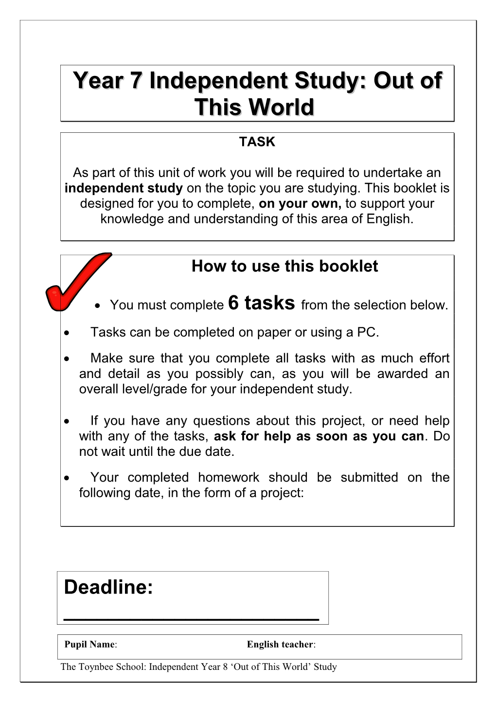 Book Talk Project Year 7