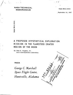 A Proposed Hypothetical Exploration Mission in the Flamsteed Crater I- Region of the Moon