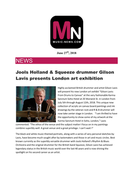 Jools Holland & Squeeze Drummer Gilson Lavis Presents London Art