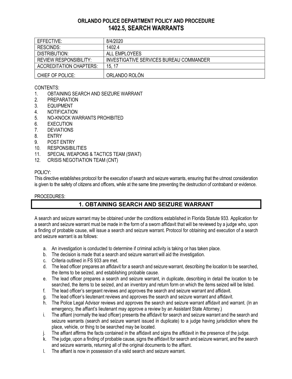 1402.5, Search Warrants