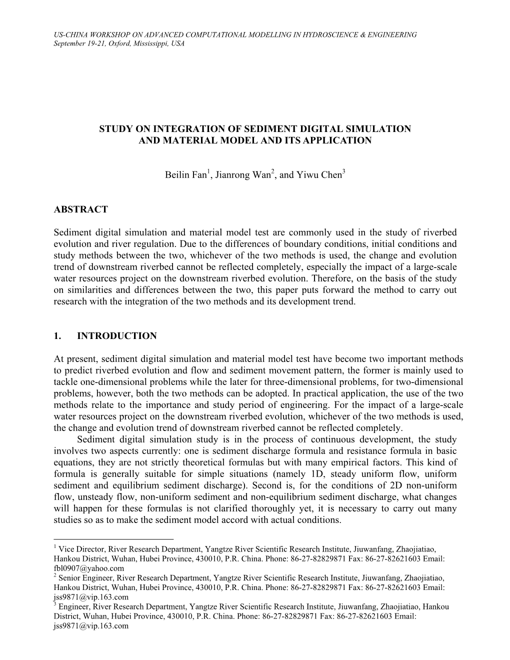 Study on Integration of Sediment Digital Simulation and Material Model and Its Application