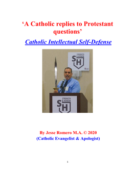 'A Catholic Replies to Protestant Questions'