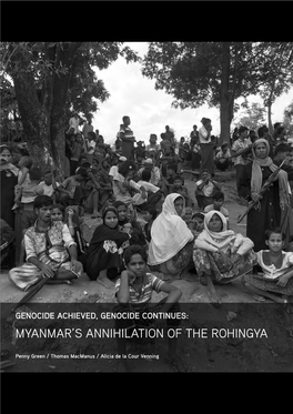 Myanmar's Annihilation of the Rohingya