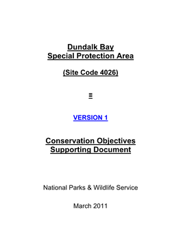 Dundalk Bay Special Protection Area