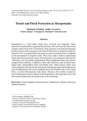 Floods and Flood Protection in Mesopotamia -.: Scientific Press