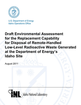Replacement Capability for Disposal of Remote-Handled Low-Level Radioactive Waste Generated at the Department of Energy’S Idaho Site