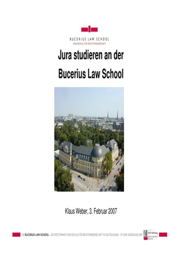 Jura Studieren an Der Bucerius Law School