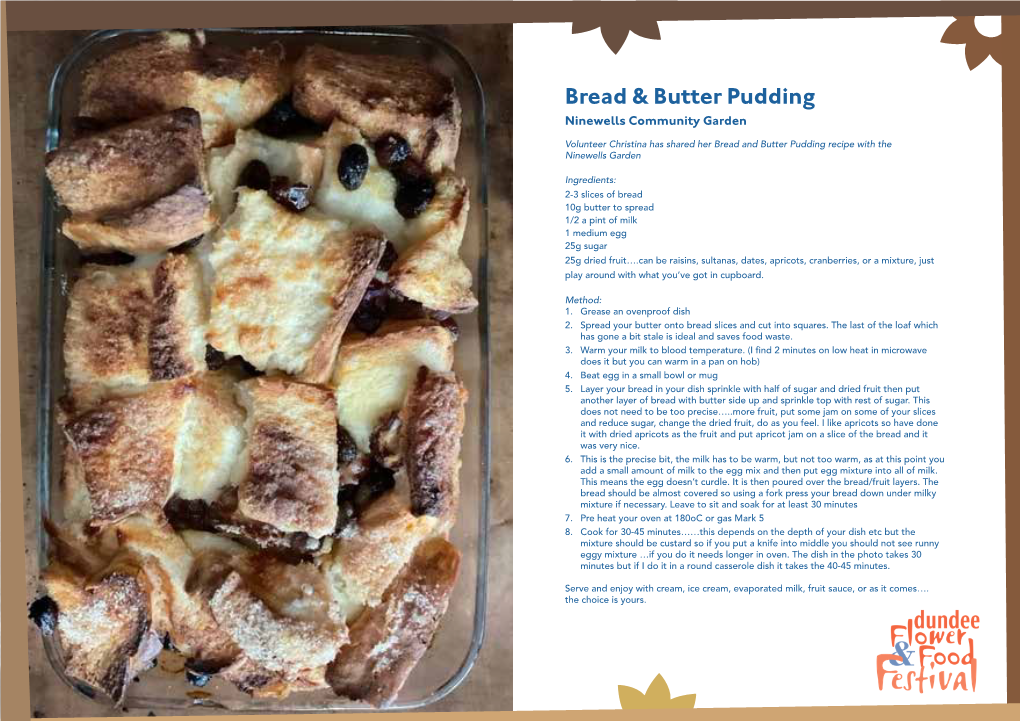 Bread & Butter Pudding