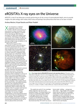 Erosita's X-Ray Eyes on the Universe