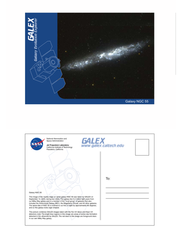 GALEX Galaxy Evolution Explorer Galaxy Evolution