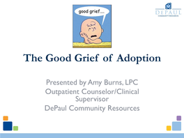 The Good Grief of Adoption