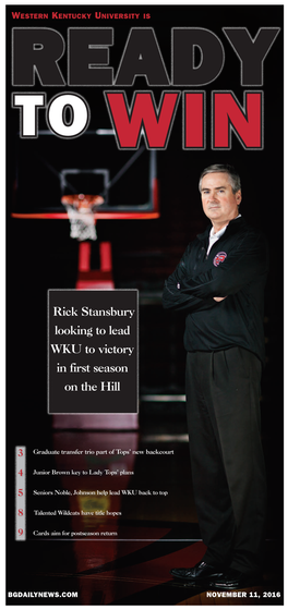Rick Stansbury Looking to Lead WKU to Victory in First Season on the Hill