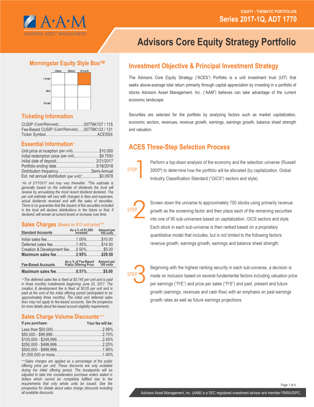 Advisors Core Equity Strategy Portfolio