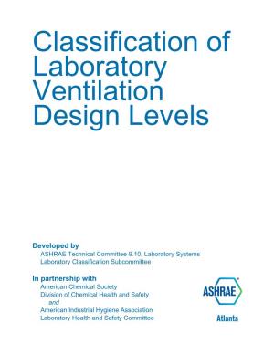 Classification of Laboratory Ventilation Design Levels