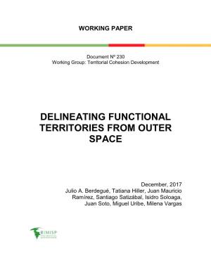 Delineating Functional Territories from Outer Space