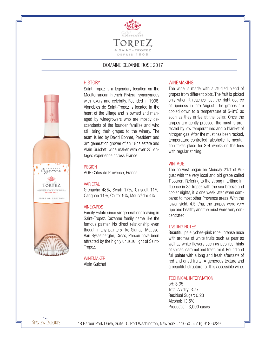 Domaine Cezanne Rosé 2017