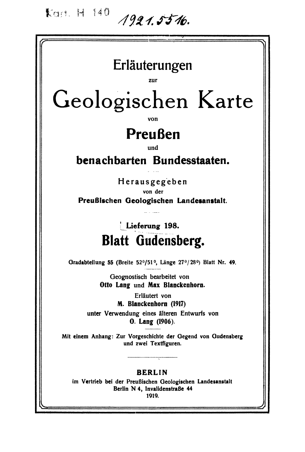 Geologischen Karte