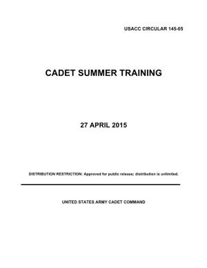 Cadet Summer Training