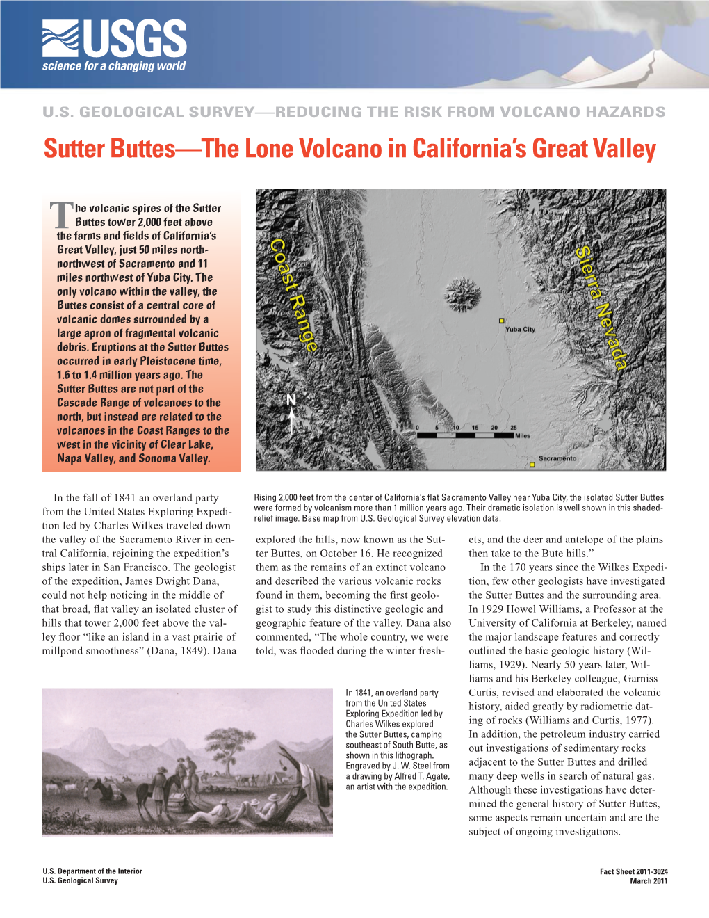 Sutter Buttes—The Lone Volcano in California's Great Valley