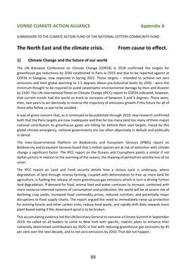 The North East and the Climate Crisis. from Cause to Effect