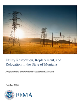 Utility Restoration, Replacement, and Relocation in the State of Montana