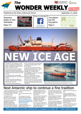 Next Antarctic Ship to Continue a Fine Tradition