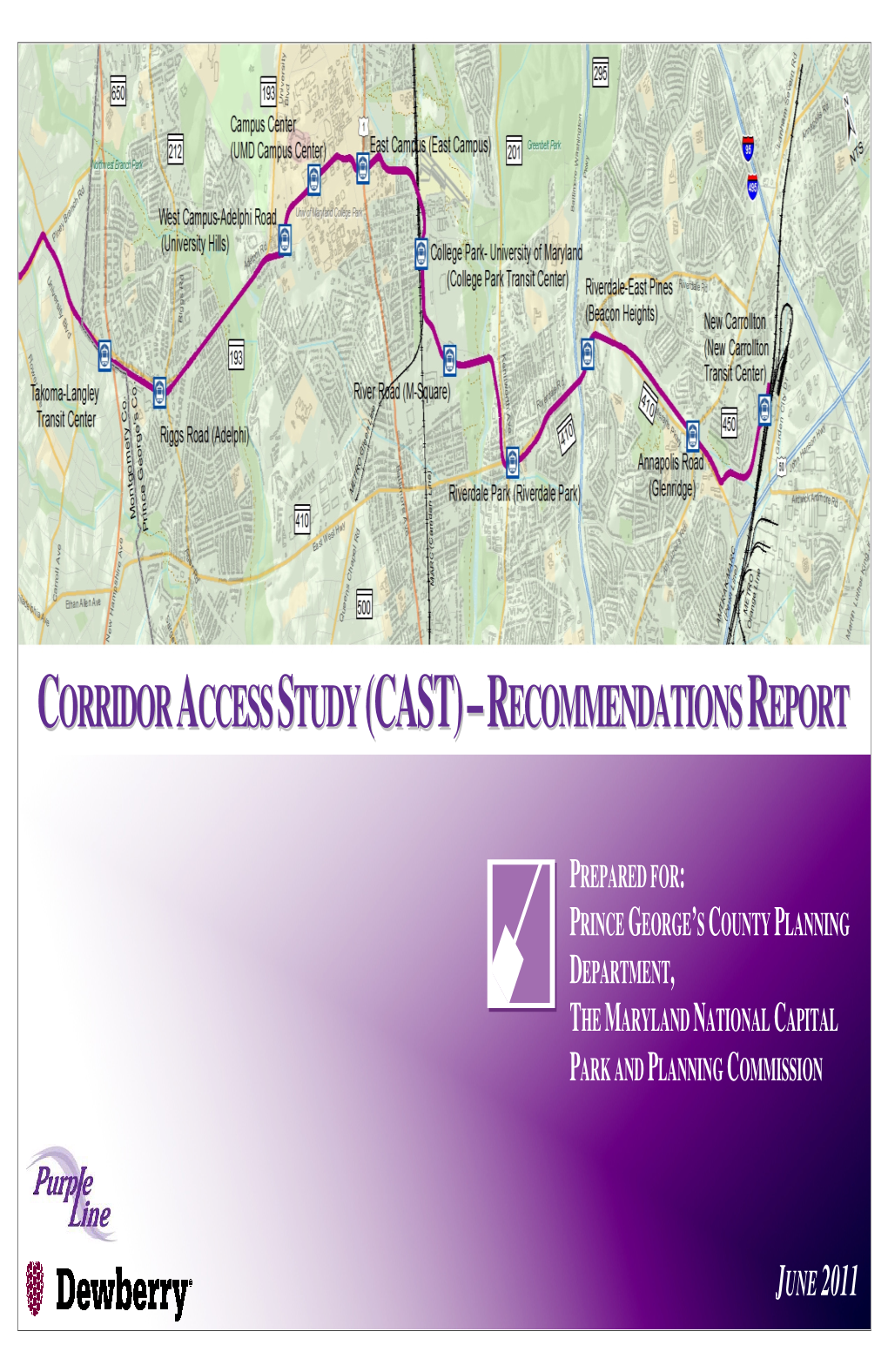 Purple Line - Corridor Access Study (Cast) – Recommendations Report