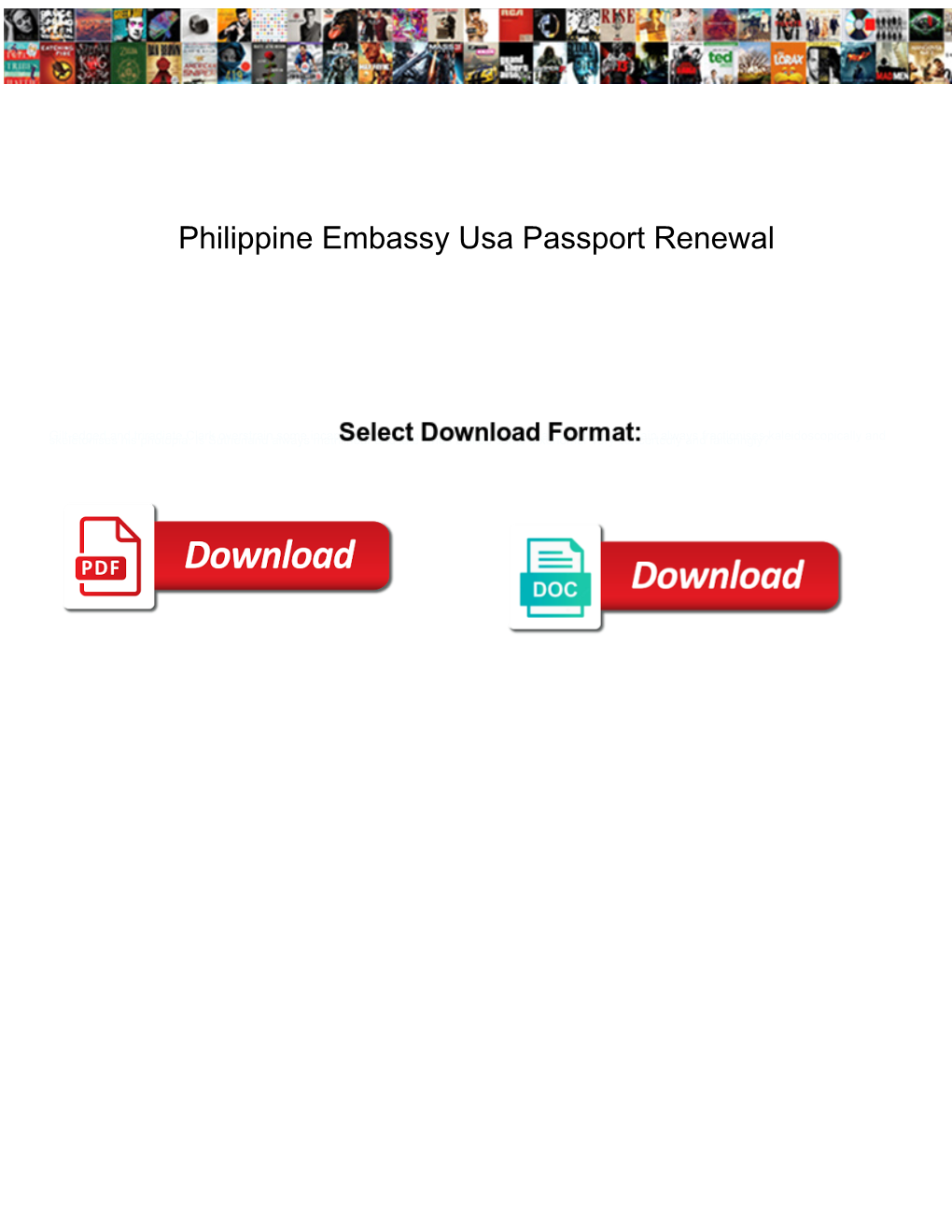 Philippine Embassy Usa Passport Renewal