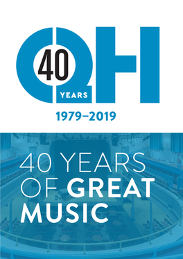 The Queen's Hall 40Th Anniversary Marketing Leaflet