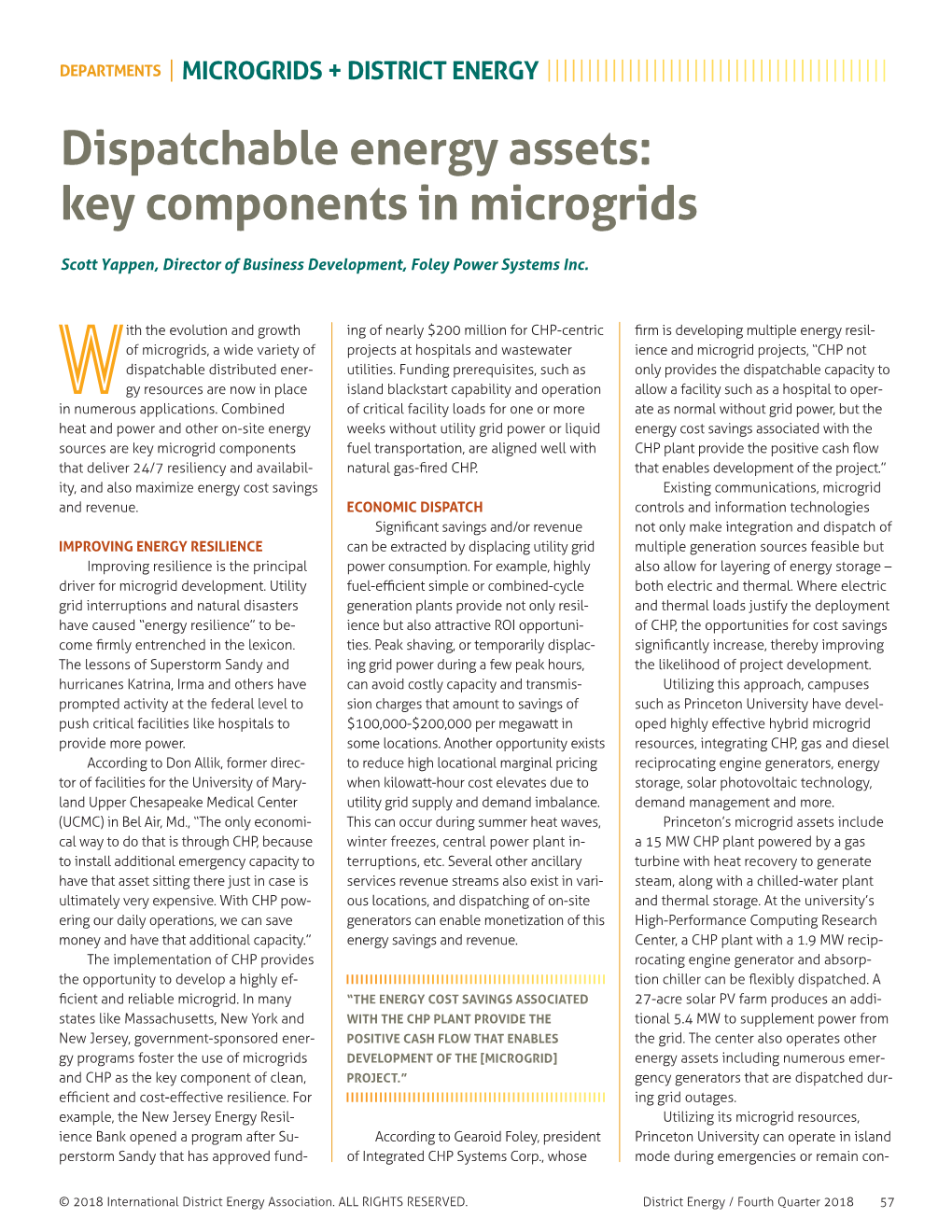 Dispatchable Energy Assets: Key Components in Microgrids